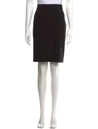 Pre-owned Michael Kors Pleated Accents Knee-length Skirt In Black
