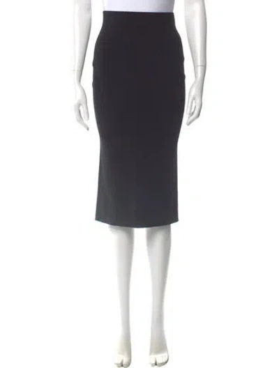 Pre-owned Michael Kors Pleated Accents Knee-length Skirt In Gray
