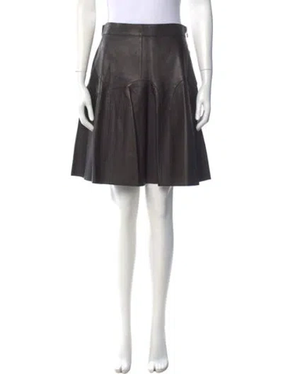 Pre-owned Michael Kors Pleated Accents Knee-length Skirt W/ Tags In Black