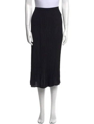 Pre-owned Michael Kors Pleated Accents Midi Length Skirt In Multi