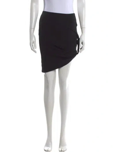 Pre-owned Michael Kors Pleated Accents Mini Skirt In Black