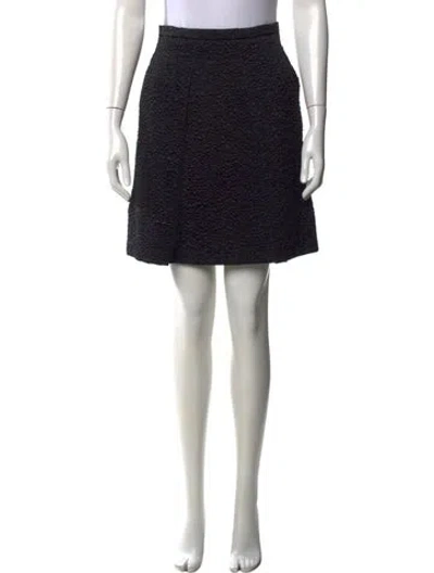 Pre-owned Michael Kors Pleated Accents Mini Skirt In Black