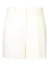 Michael Kors Pleated Cuffed Shorts In Neutral
