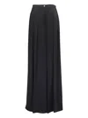 Michael Kors Pleated Palazzo Pants In Black