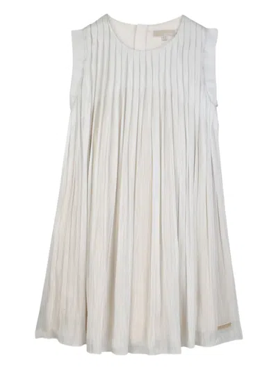 Michael Kors Kids' Pleated Shift Dress In Neutral