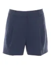 Michael Kors Pleated Short In Blue