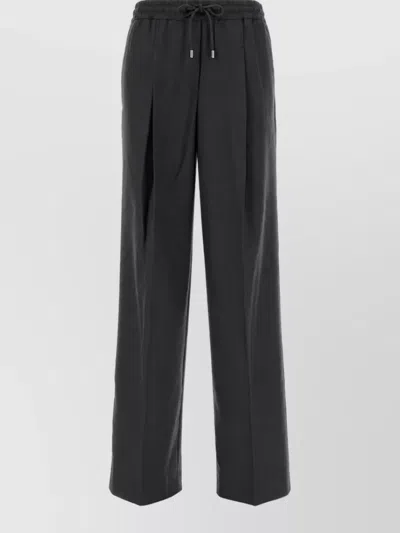 Michael Kors Pleated Track Pants In Transparent