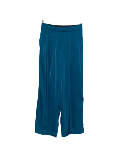 Michael Kors Pleated Trousers In Blue