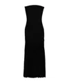 Michael Kors Plissé-detail Maxi Dress In Black