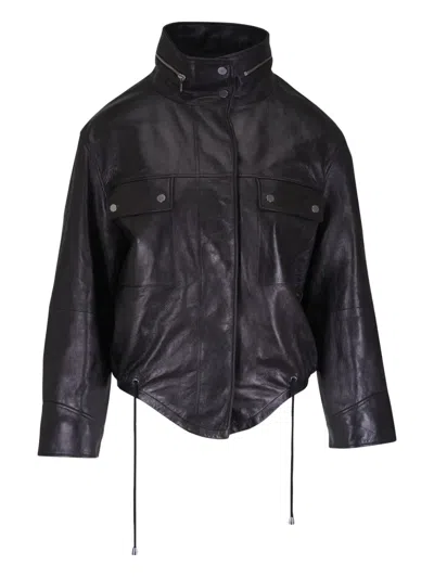 Michael Kors Pocket-chest Jacket In Black