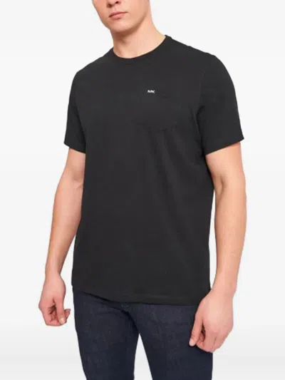 Michael Kors Pocket Cotton T-shirt In Black