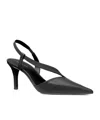 Michael Kors Black Slingback Shoes With Pointed Toe In Black
