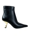 Michael Kors Pointed Short Boots In Black