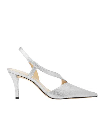 Michael Kors Pointed Toe High Heel Sandals In White
