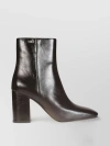 MICHAEL KORS POINTED TOE LEATHER BOOTS WITH A SMOOTH FINISH
