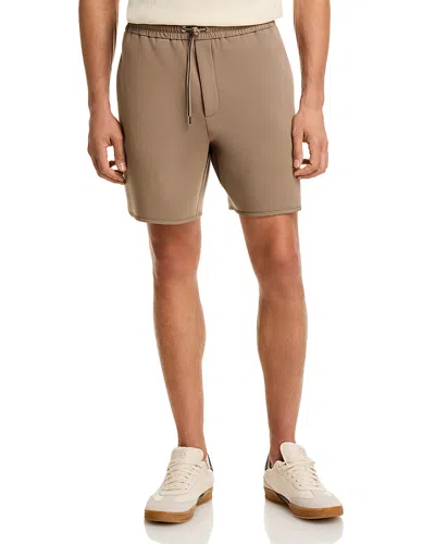 Michael Kors Polished 7 Scuba Shorts In Brown