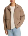Michael Kors Polished Scuba Zip Jacket In Neutral