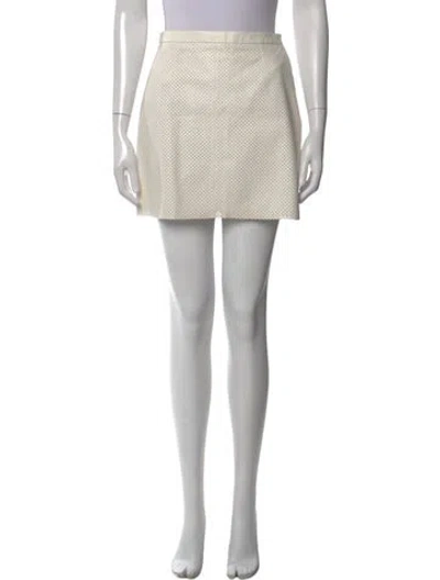 Pre-owned Michael Kors Polka Dot Print Mini Skirt In Pink