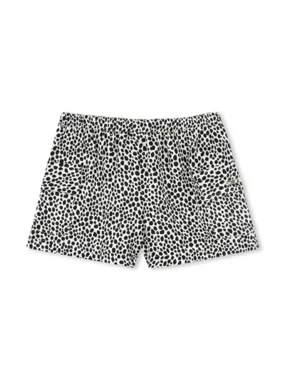 Michael Kors Kids' Polka-dot Shorts In Black