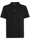 Michael Kors Logo Embroidered Polo Shirt In Black