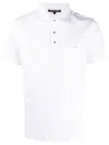 Michael Kors Collar Short Sleeve Polo Shirt In White