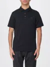 Michael Kors Logo Plaque Polo In Black