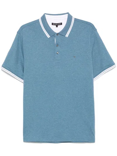 Michael Kors Polo With Logo In Blue