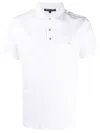 Michael Kors Collar Short Sleeve Polo Shirt In White