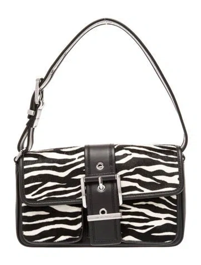 Pre-owned Michael Kors Ponyhair Shoulder Bag In Black
