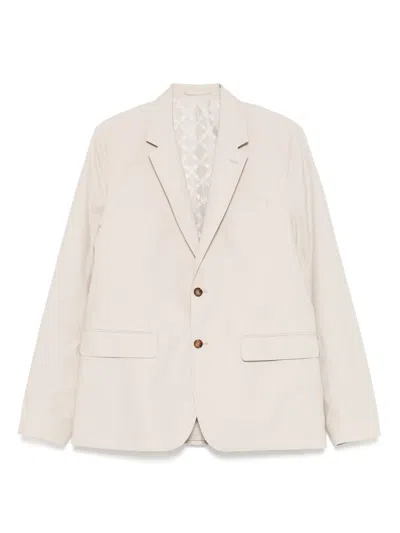 Michael Kors Poplin Blazer In Neutral