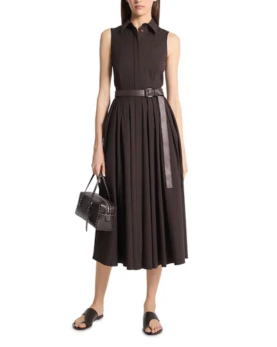 MICHAEL KORS POPLIN MIDI SHIRT DRESS