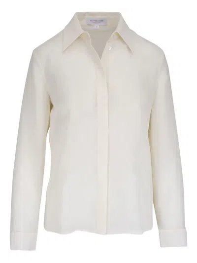Michael Kors Poplin Shirt In Neutral