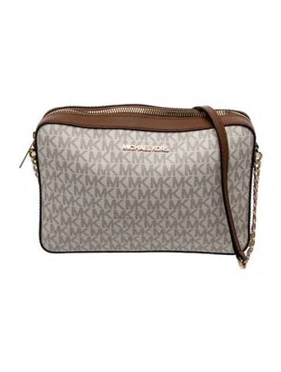 Pre-owned Michael Kors Portfolio In White