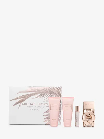 Michael Kors Pour Femme Absolu 4-piece Gift Set In Transparent