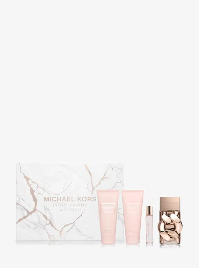 Michael Kors Pour Femme Absolu 4-piece Gift Set In Transparent