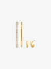 Michael Kors Precious Metal-plated Brass 3-piece Pavé Gift Set In Gold