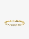Michael Kors Precious Metal-plated Cubic Zirconia Tennis Bracelet In Gold