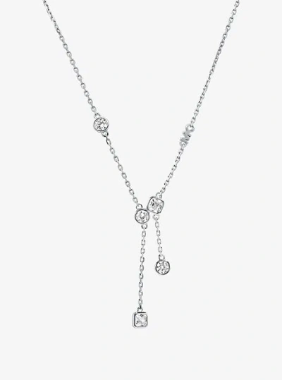 Michael Kors Precious Metal-plated Sterling Silver Bezel Necklace