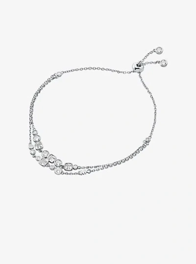 Michael Kors Precious Metal-plated Sterling Silver Bezel Slider Bracelet