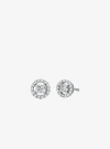 Michael Kors Rhodium-plated Sterling Silver Stud Earrings In Silver