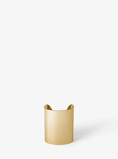 Michael Kors Precious Metal-plated Brass Cuff In Gold