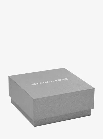 Michael Kors Precious Metal-plated Cubic Zirconia Huggie Hoop Earrings In Multi