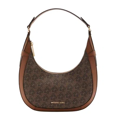 Michael Kors Preston Empire Shoulder Bag In Brown