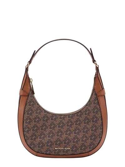 Michael Kors Preston Small Hobo Bag In Brown
