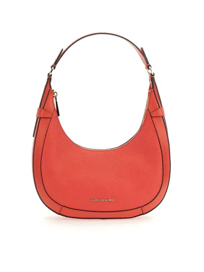 Michael Kors Preston Small Hobo Bag In Red
