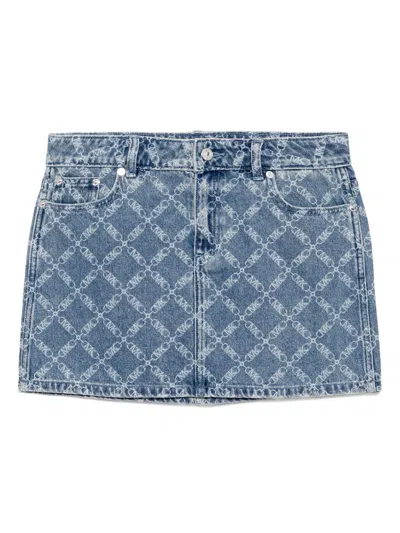 MICHAEL KORS PRINT DENIM SKIRT