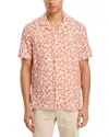 Michael Kors Printed Camp Shirt In Lorange
