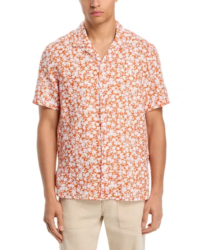 Michael Kors Printed Camp Shirt In Lorange