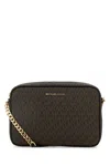 Michael Kors Jet Set Camera Bag In Brownblk