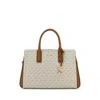 Michael Kors Small Canvas Laila Handbag With Gold-tone Hardware